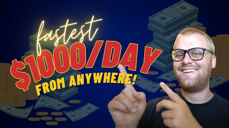 Fastest Way To Make Money Online ($1000 Per Day From Anywhere!)