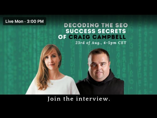 Join Our Interview About Building Seo Teams And Winning Powerful Backlinks.